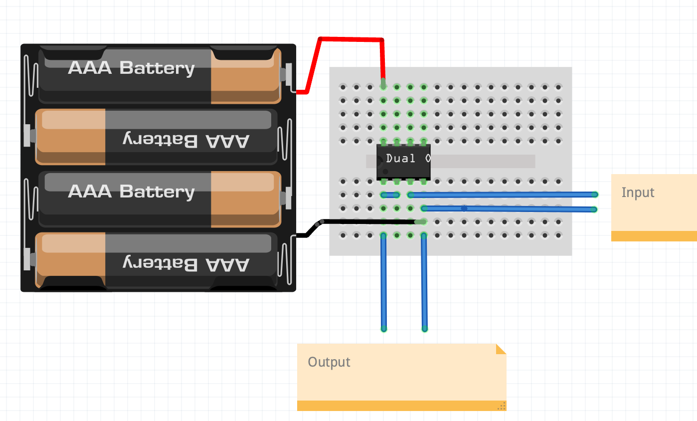 Voltage Follower Breadboard